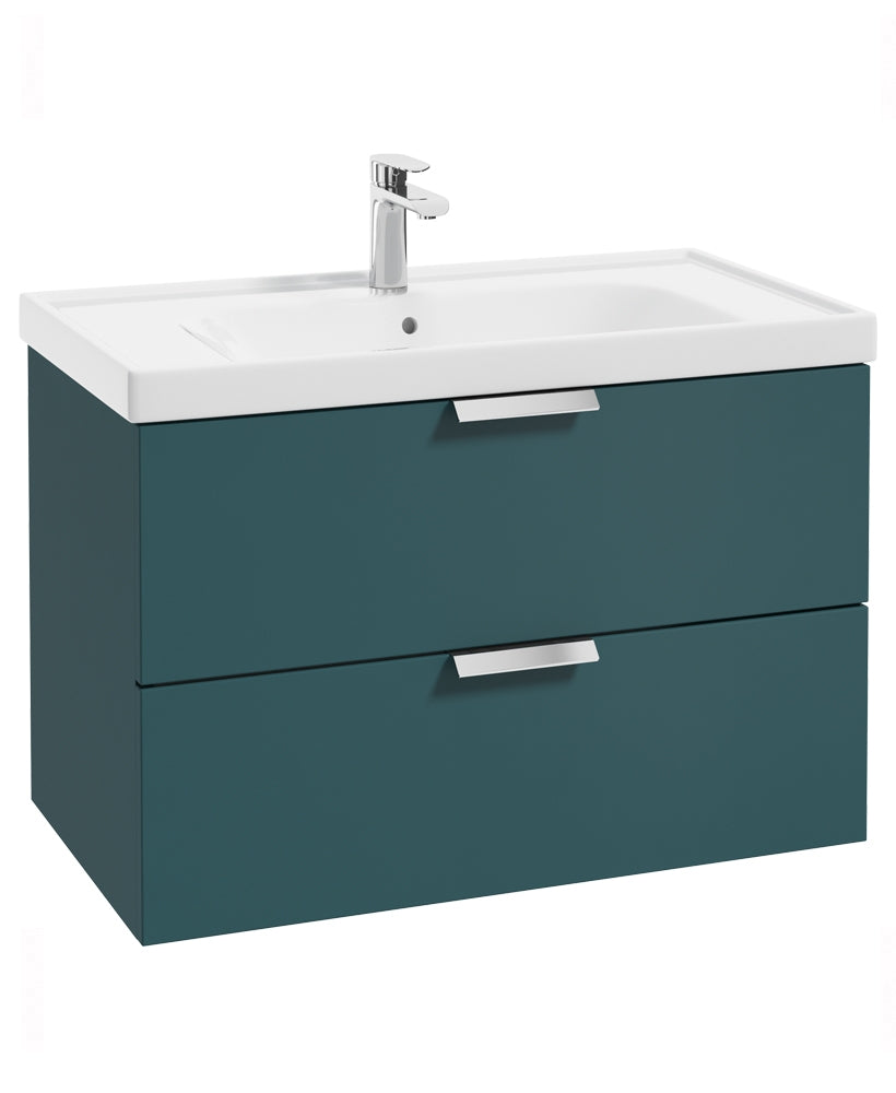 Stockholm Ocean Blue Matt 80cm Wall Hung