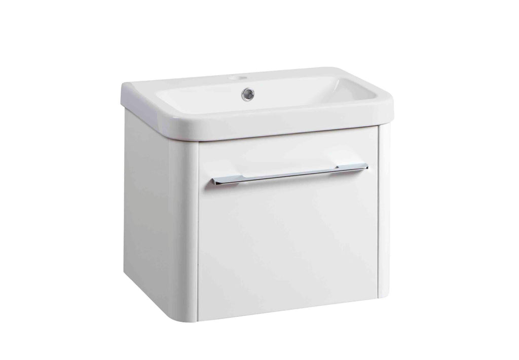 Contour 500mm Wall Mounted 1 Door - White