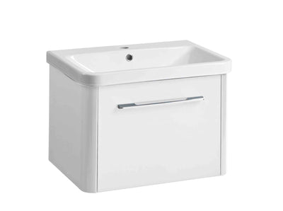 Contour 600mm Wall Mounted 1 Door - White