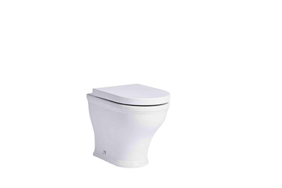 490mm Langford Back to Wall Pan - White