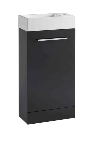 400mm Drive Floor Mounted inc Basin - Anthrac