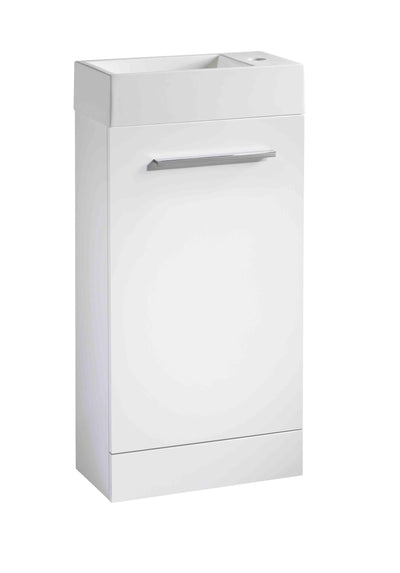 400mm Drive Floor Mounted inc Basin - White