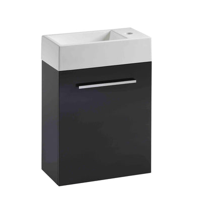 400mm Drive Wall Mounted inc Basin - Anthraci