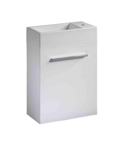 400mm Drive Wall Mounted inc Basin - White