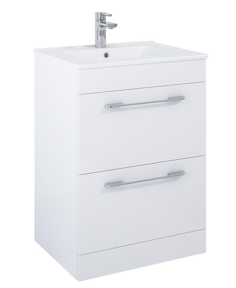 Otto Plus Gloss White 60cm Floor Standin