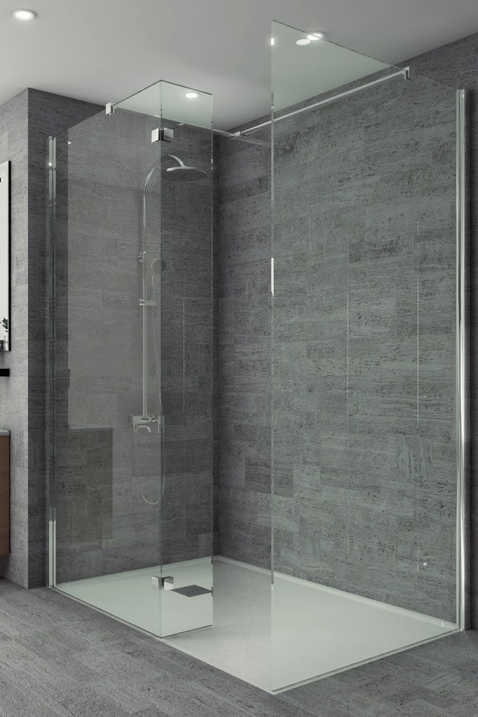 Studio wetroom fixed return panel