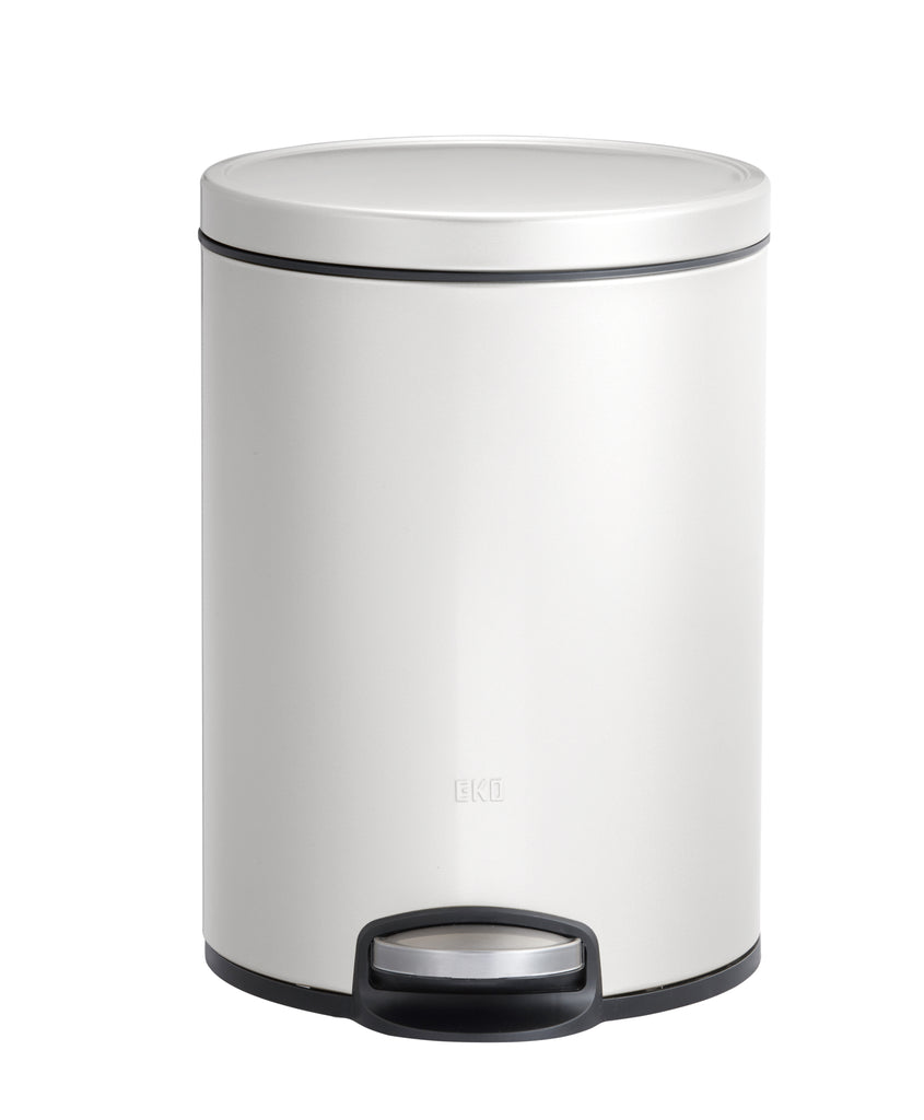 EKO Eva Step Bin White 5L