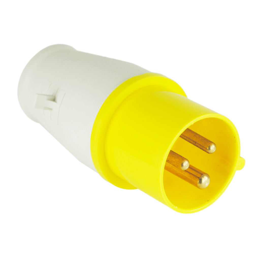 110V YELLOW INDUSTRIAL PLUG