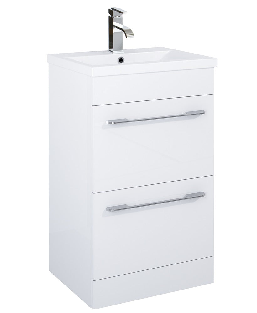 Otto Plus Gloss White 50cm Floor Standin
