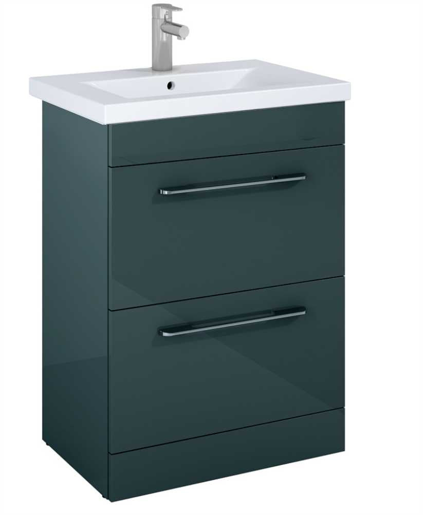 Otto Plus  Gloss Grey 60cm Floor Standin