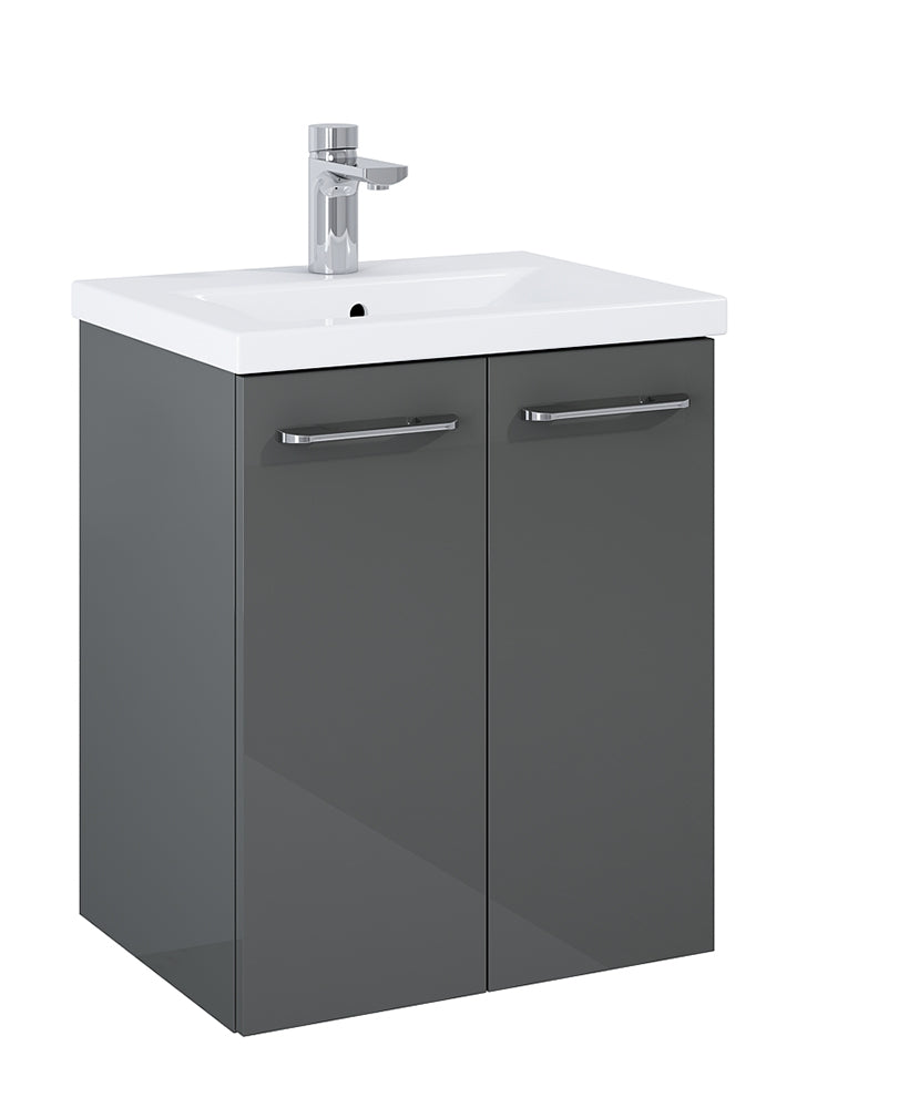 Otto Plus Gloss Grey 50cm 2 Door Wall Hu