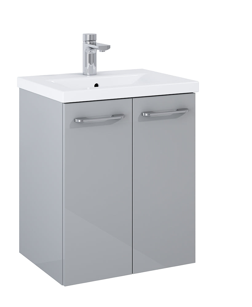 Otto Plus Gloss Light Grey 50cm 2 Door W