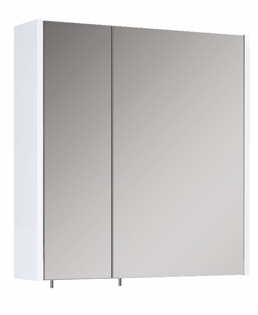 Otto Plus Gloss White 60cm Mirror Cabine