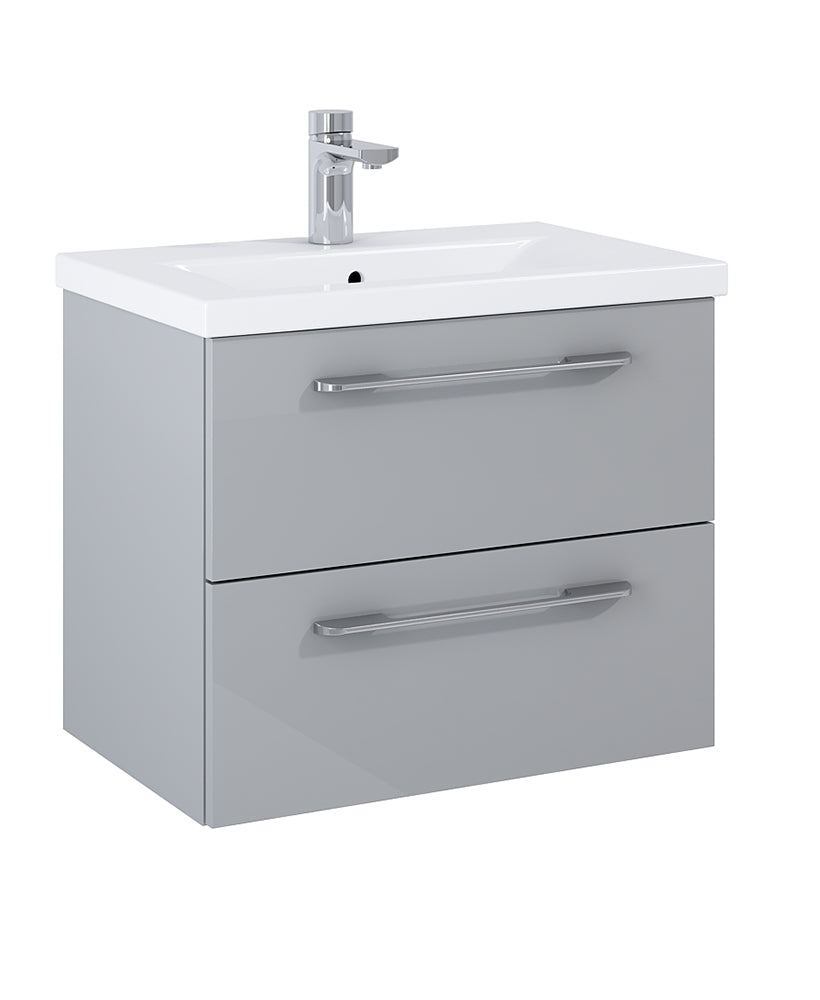 Otto Plus Gloss Light Grey 50cm 2 Drawer