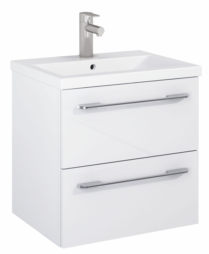 Otto Plus Gloss White 50cm 2 Drawer Wall