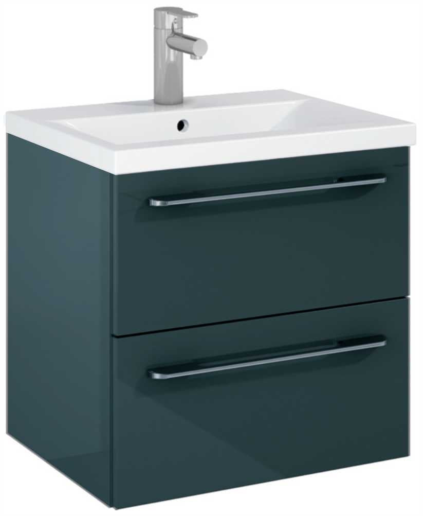 Otto Plus Gloss Grey 60cm 2 Drawer Wall