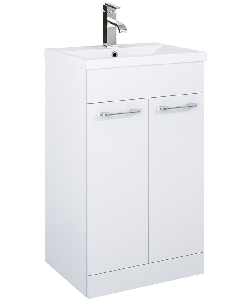 Otto Plus Gloss White 50cm Floor Standin