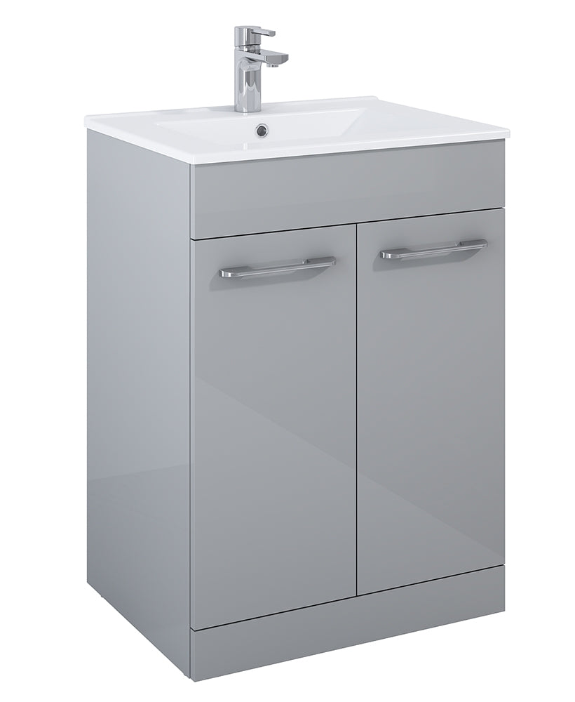 Otto Plus 60cm Gloss Light Grey Floor St