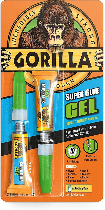 GORILLA SUPER GLUE  GEL 3GR TWIN PACK
