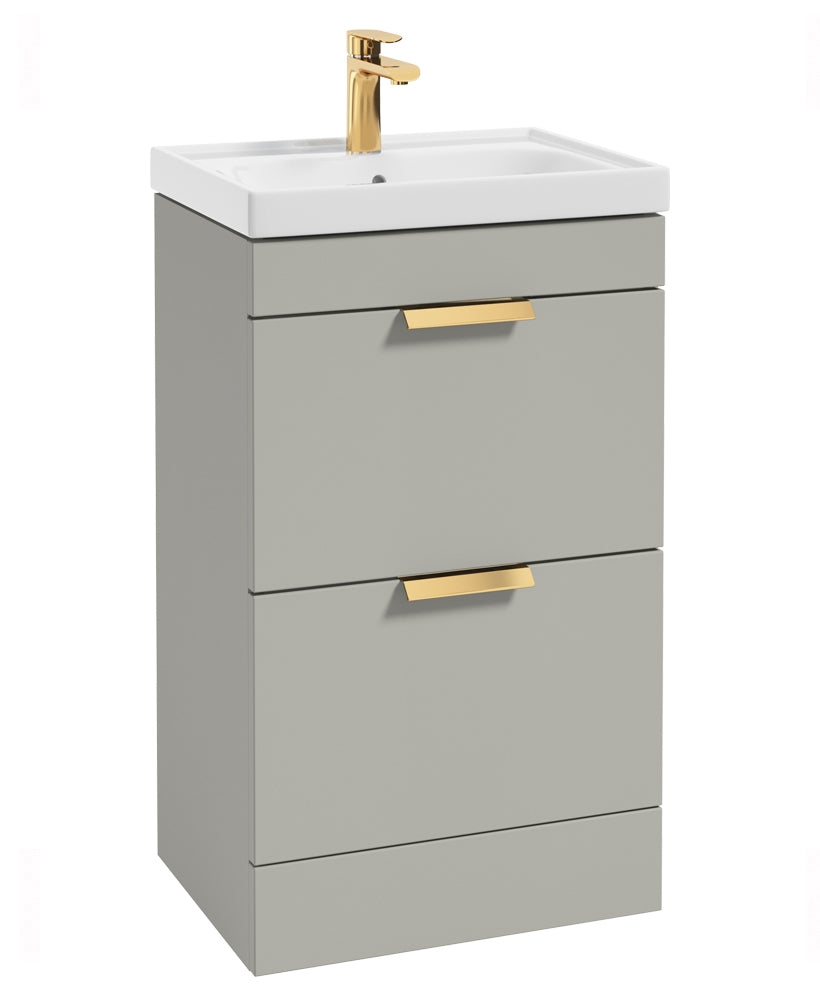 Stockholm Arctic Grey Matt 50cm 2 Drawer