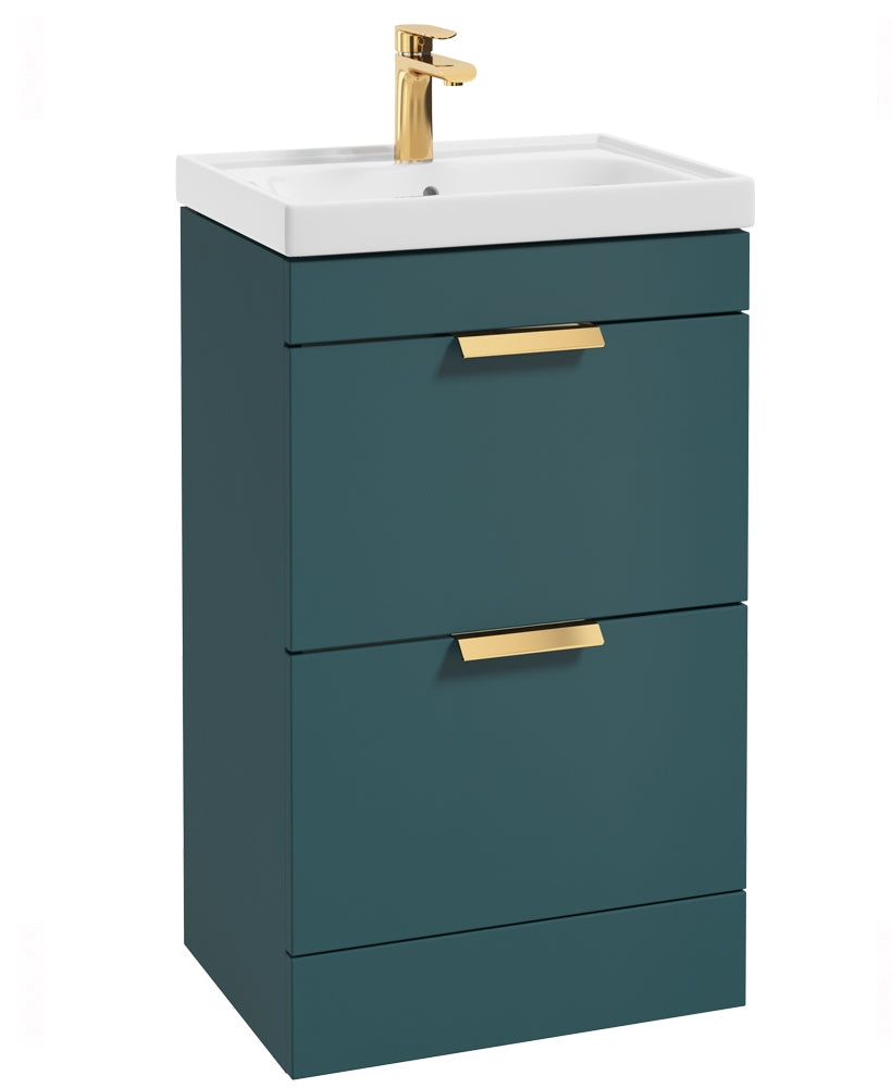 Stockholm Ocean Blue Matt 50cm 2 Drawer