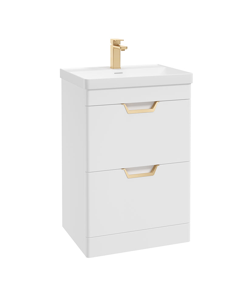 Freya 60cm 2 Drawer Floorstanding Vanity
