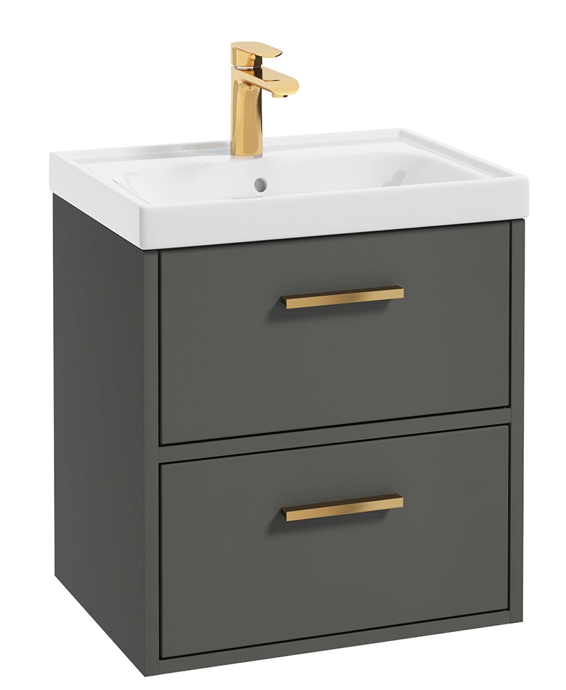 Finland Dolphin Grey Matt 50cm Wall Hung