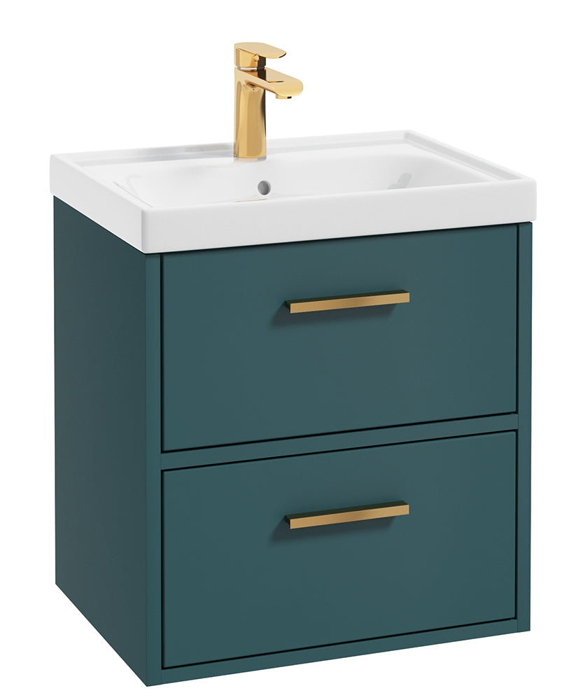 Finland Ocean Blue Matt 50cm Wall Hung V