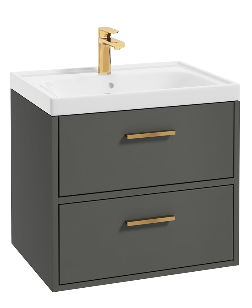Finland Dolphin Grey Matt 60cm Wall Hung