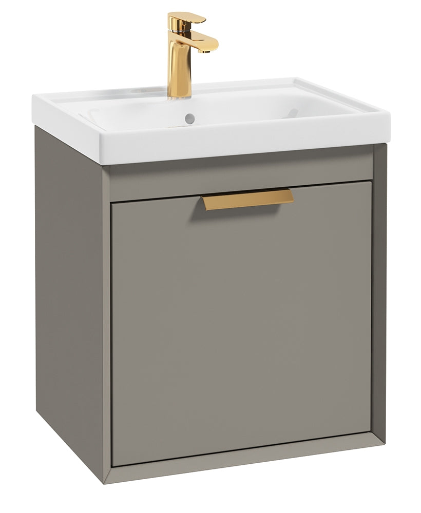 Fjord Khaki Matt 50cm Wall Hung Vanity U