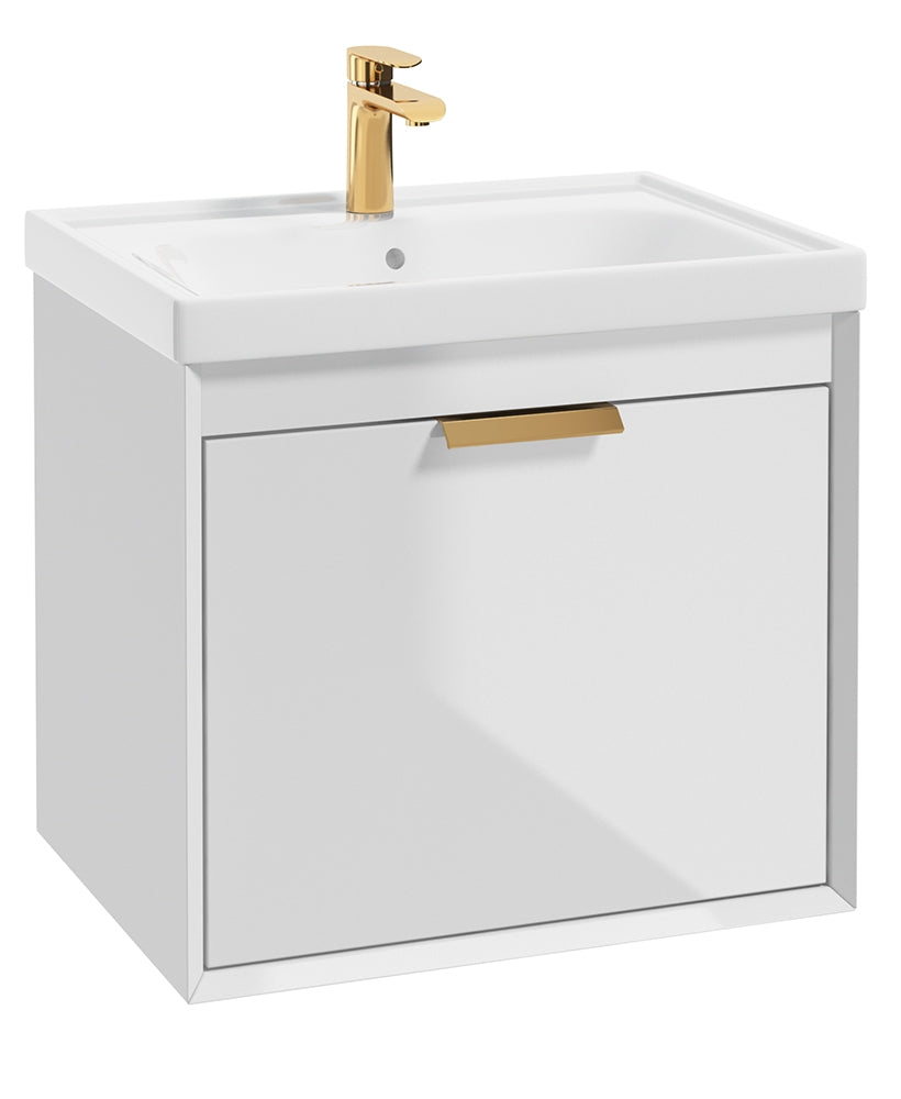 Fjord Gloss White  60cm Wall Hung Vanity