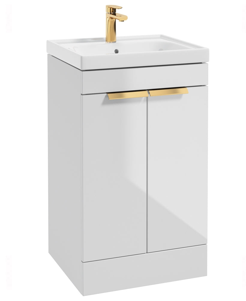 Stockholm Gloss White 50cm 2 Door  Floor