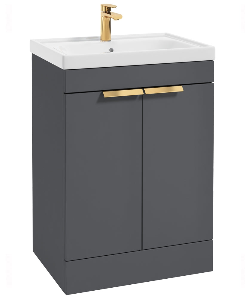 Stockholm Midnight Grey Matt 60cm 2 Door