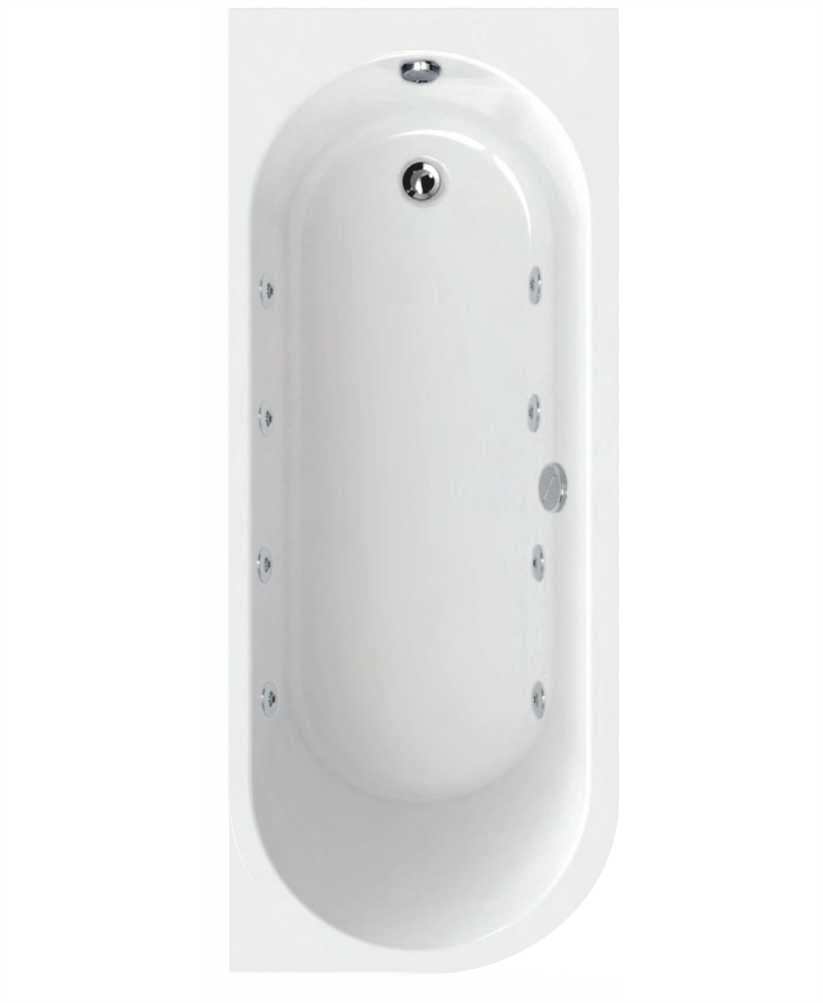 Arc 1700x700mm RH Single Ended 8 Jet Whi