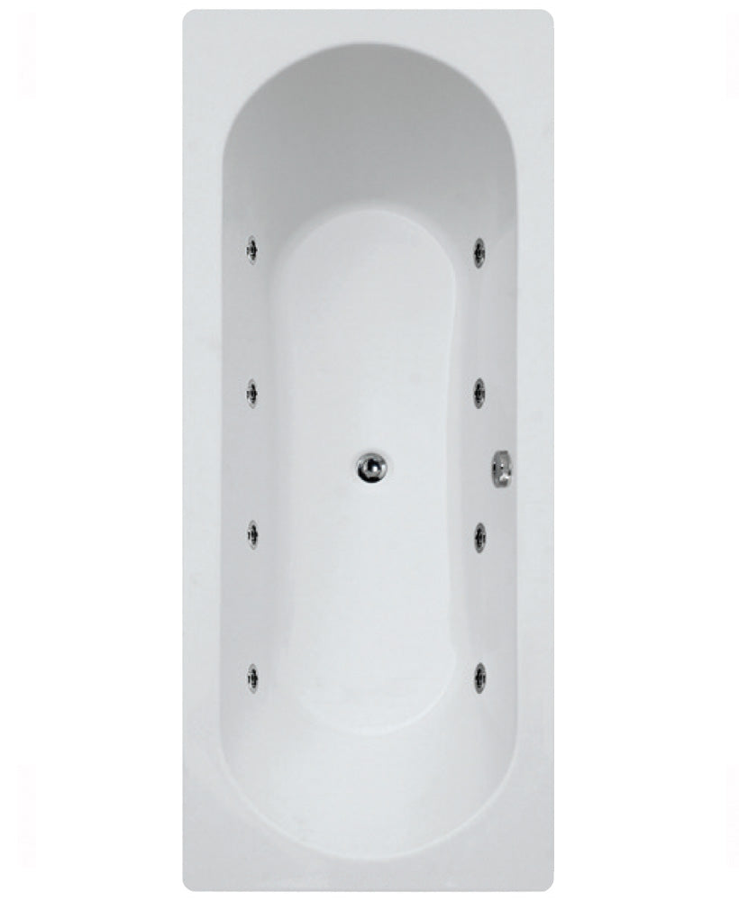 Clover 1800x800mm Double Ended 8 Jet Whi