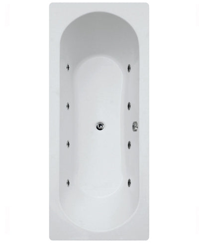Clover 1800x800mm Double Ended 8 Jet Whi