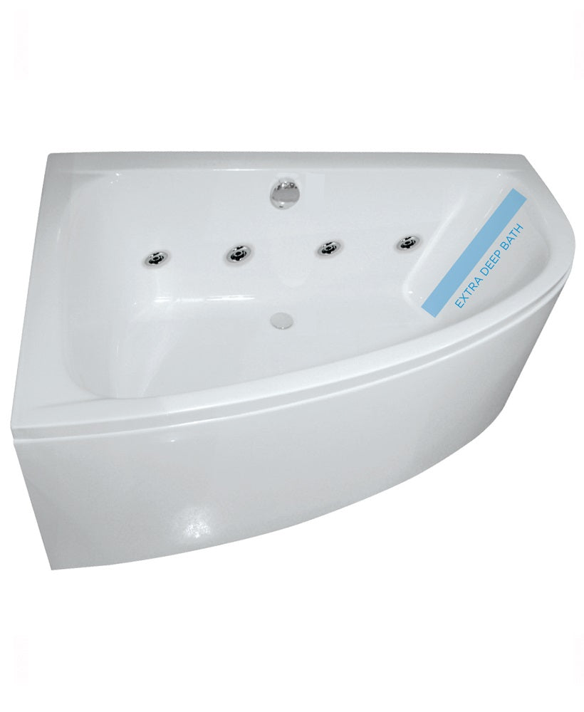 Maya 1500x1000mm LH 8 Jet Whirlpool Corn