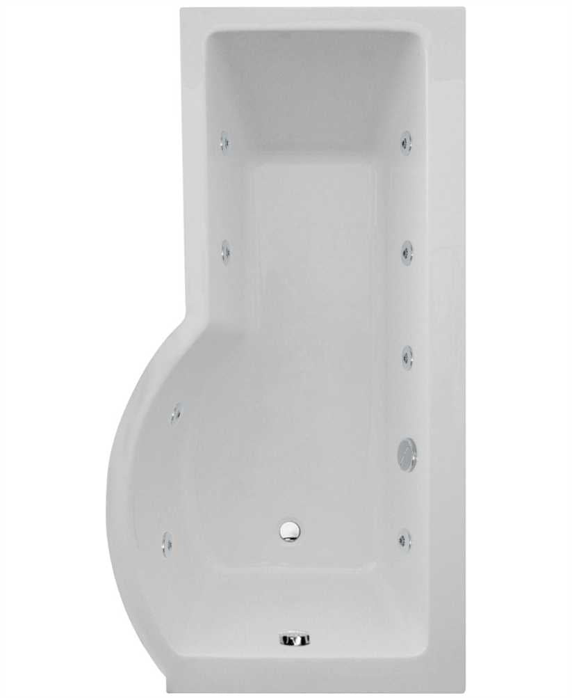 P Shape 1700x850mm RH Single Ended 8 Jet