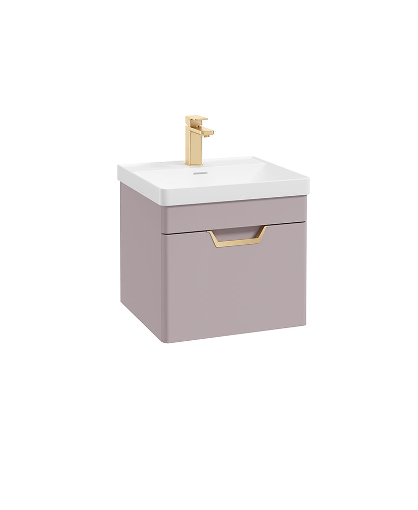 Freya 50cm 1 Drawer Wall Hung Vanity Uni