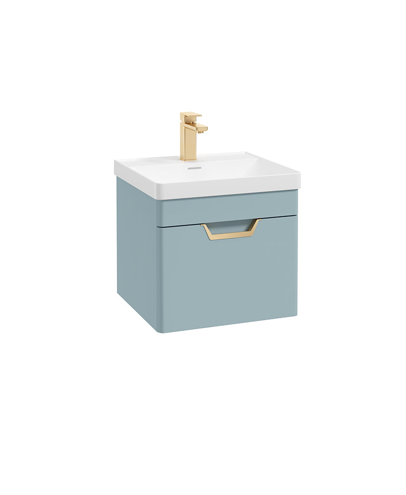 Freya 50cm 1 Drawer Wall Hung Vanity Uni