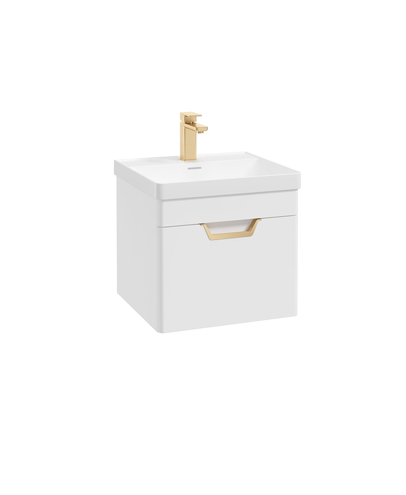 Freya 50cm 1 Drawer Wall Hung Vanity Uni
