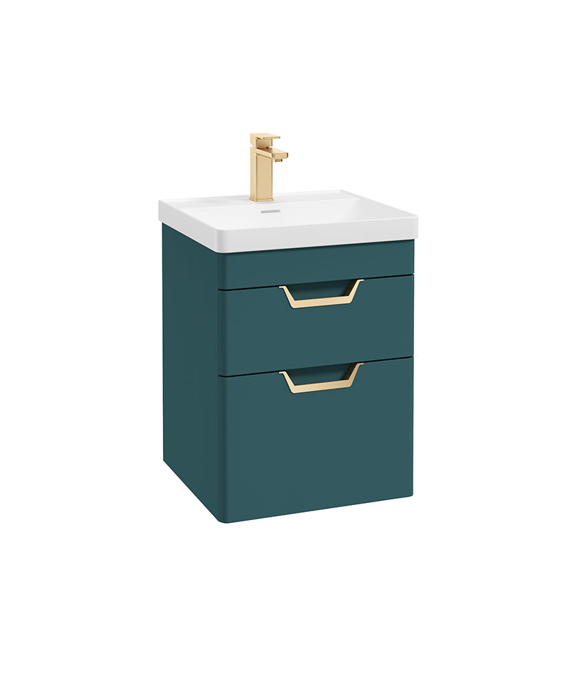 Freya 50cm 2 Drawer Wall Hung Vanity Uni