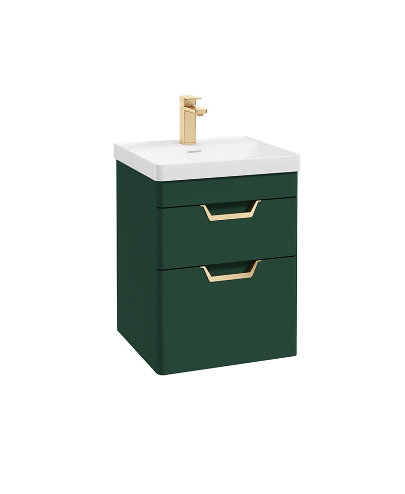 Freya 50cm 2 Drawer Wall Hung Vanity Uni