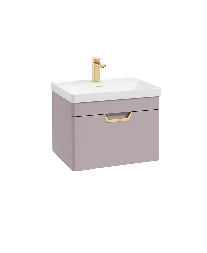 Freya 60cm 1 Drawer Wall Hung Vanity Uni
