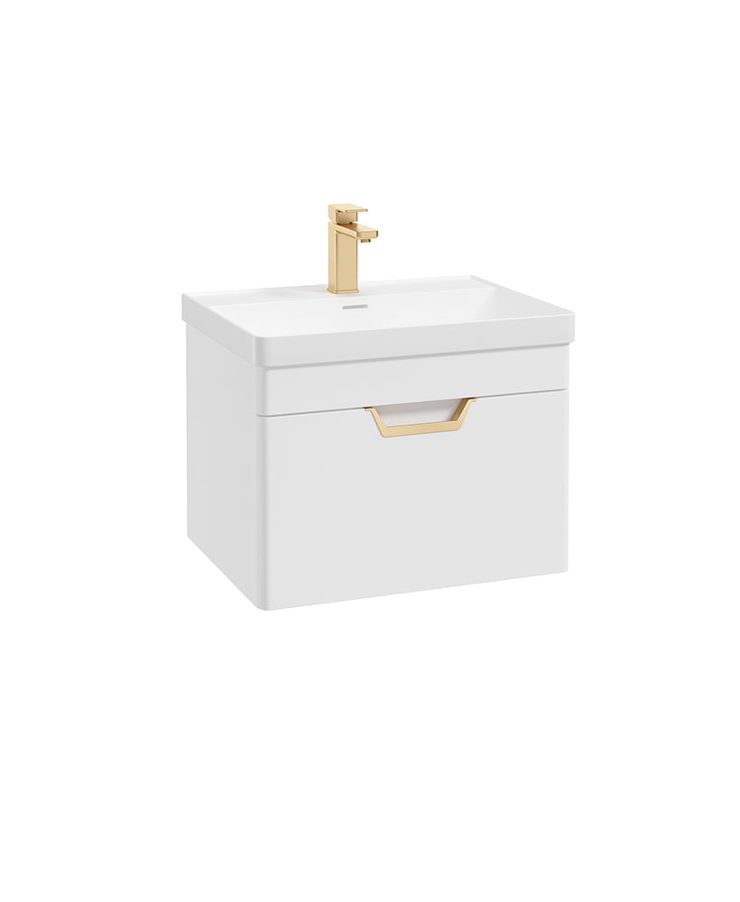 Freya 60cm 1 Drawer Wall Hung Vanity Uni
