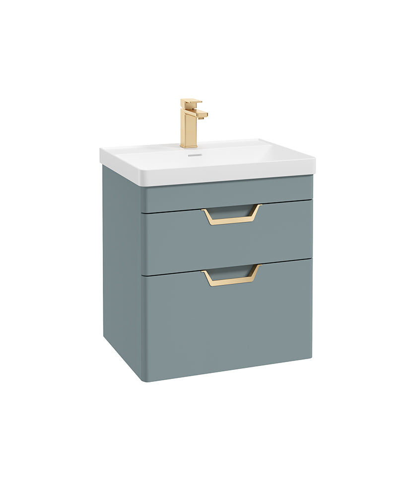 Freya 60cm 2 Drawer Wall Hung Vanity Uni