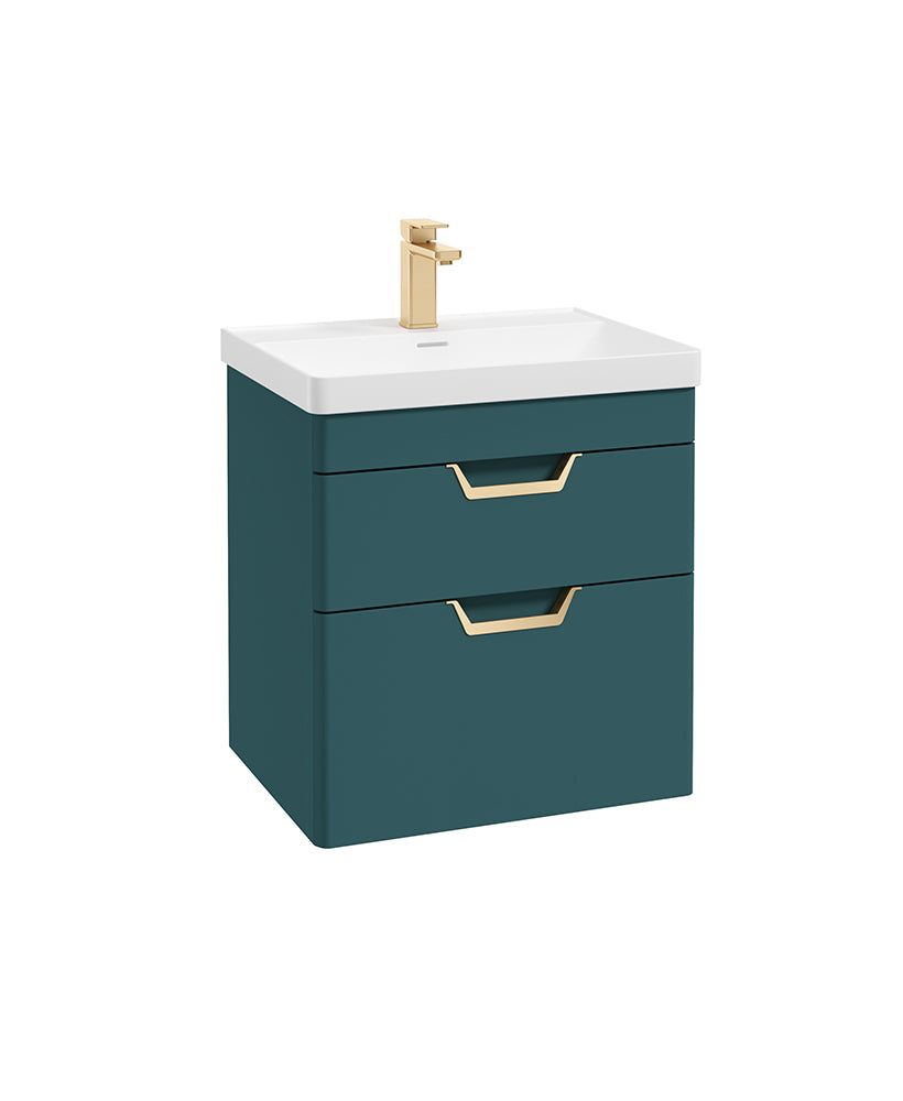 Freya 60cm 2 Drawer Wall Hung Vanity Uni