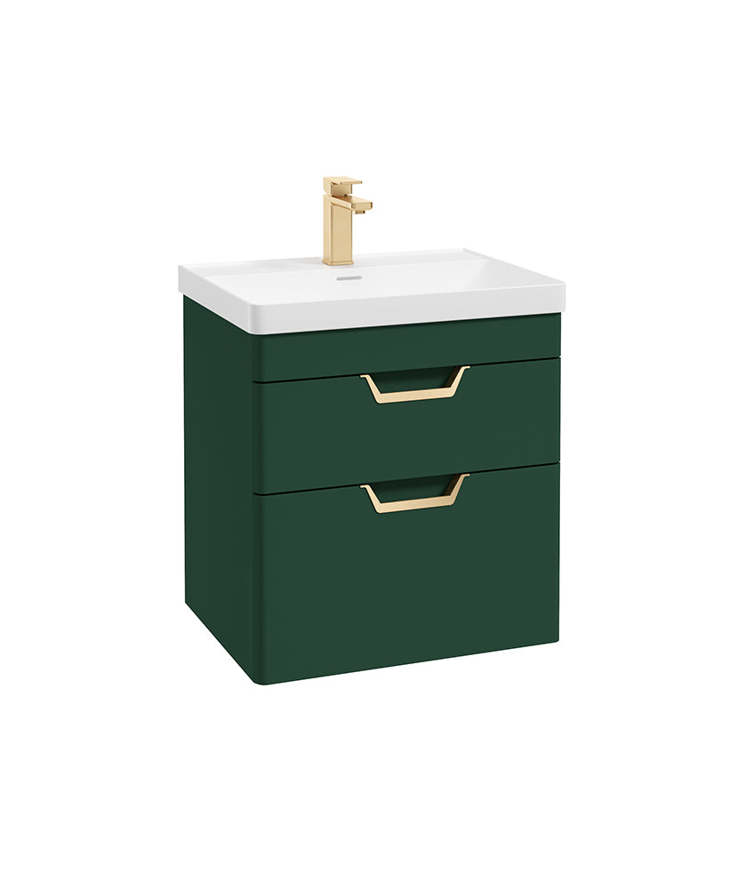 Freya 60cm 2 Drawer Wall Hung Vanity Uni