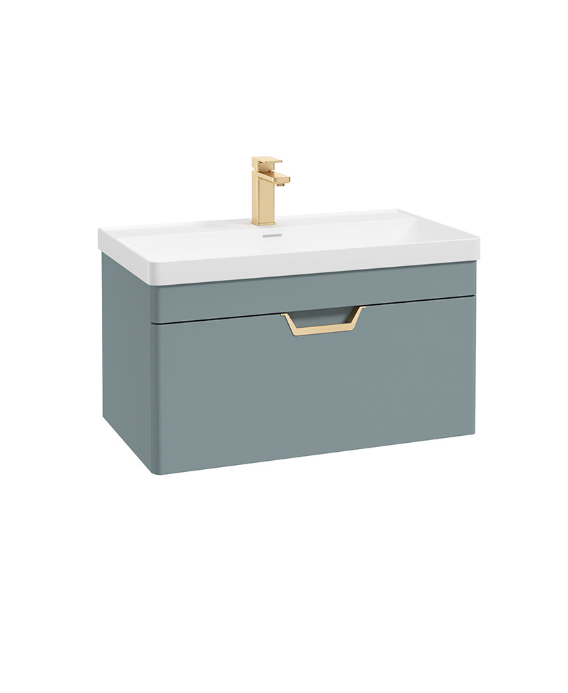 Freya 80cm 1 Drawer Wall Hung Vanity Uni