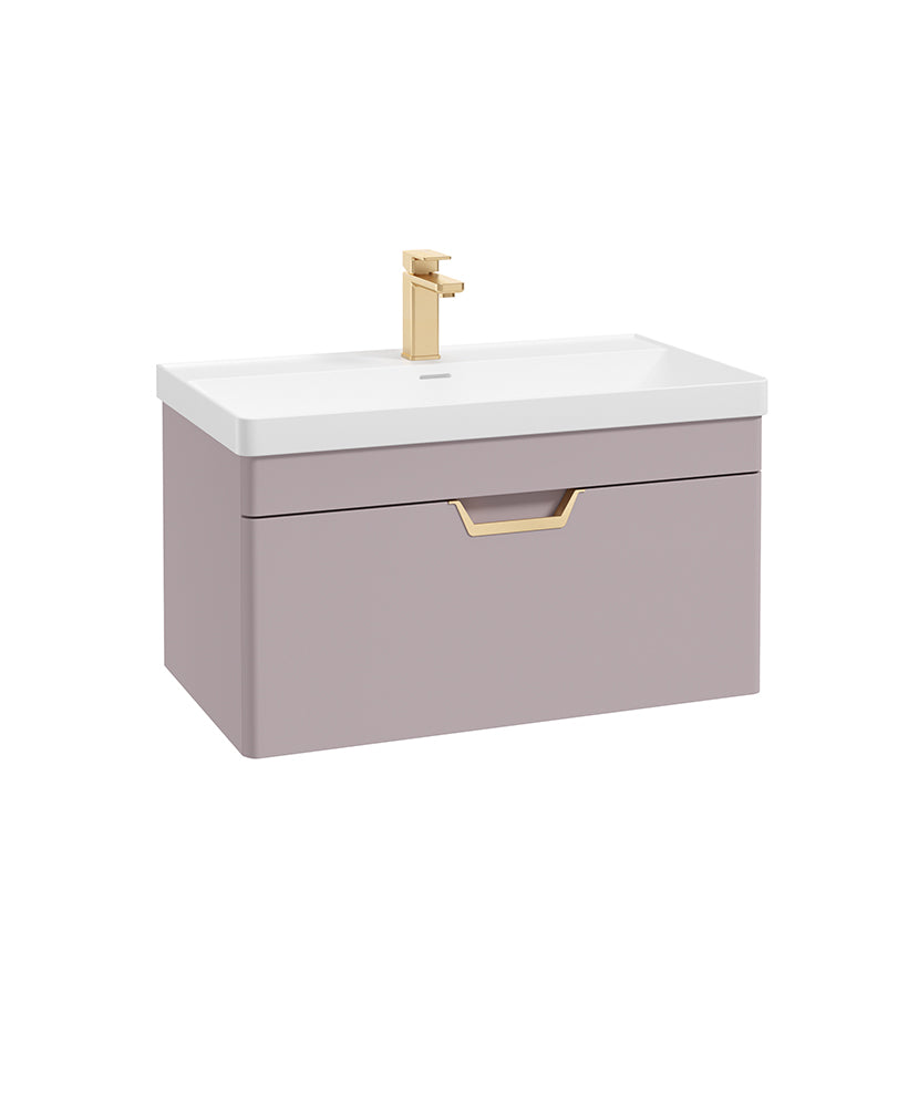 Freya 80cm 1 Drawer Wall Hung Vanity Uni